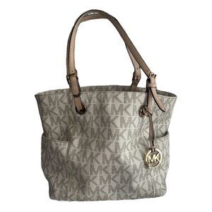 Michael Kors Monogram Tan Tote